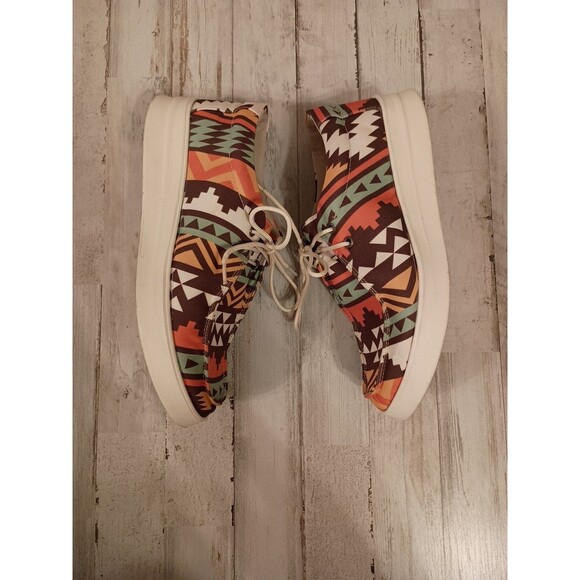 EVERGLADES Boat Shoes S My Women's Size 8 Loafers Slip-On Souhwestern Aztec - Picture 8 of 10